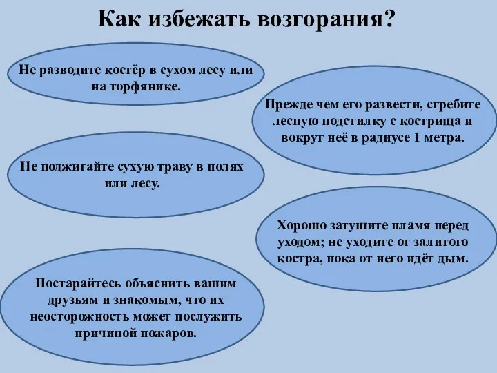 Как избежать возгорания? Не поджигайте сухую траву в полях или