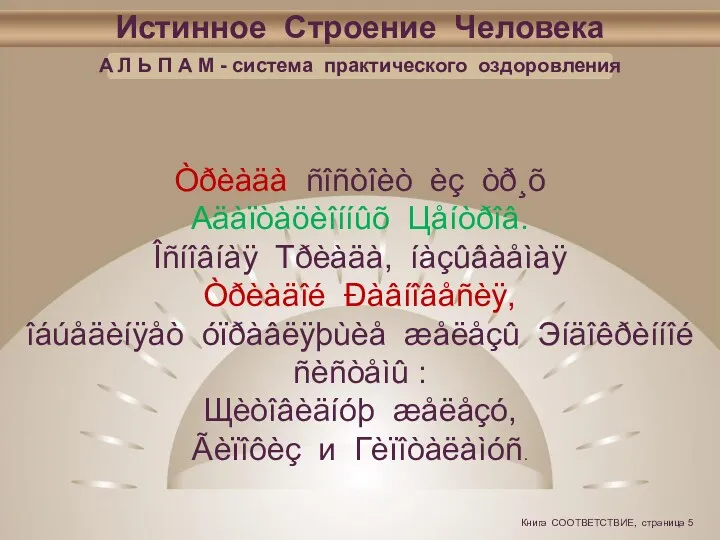 Истинное Строение Человека А Л Ь П А М - система практического оздоровления