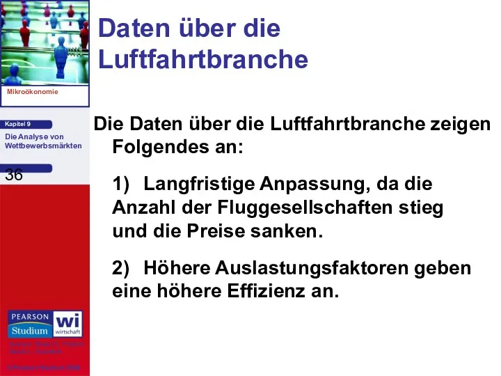 Daten über die Luftfahrtbranche Die Daten über die Luftfahrtbranche zeigen