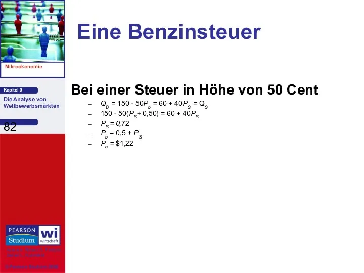 Eine Benzinsteuer Bei einer Steuer in Höhe von 50 Cent