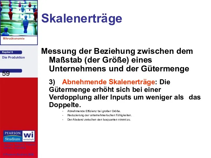 Skalenerträge Messung der Beziehung zwischen dem Maßstab (der Größe) eines