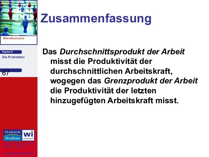 Zusammenfassung Das Durchschnittsprodukt der Arbeit misst die Produktivität der durchschnittlichen