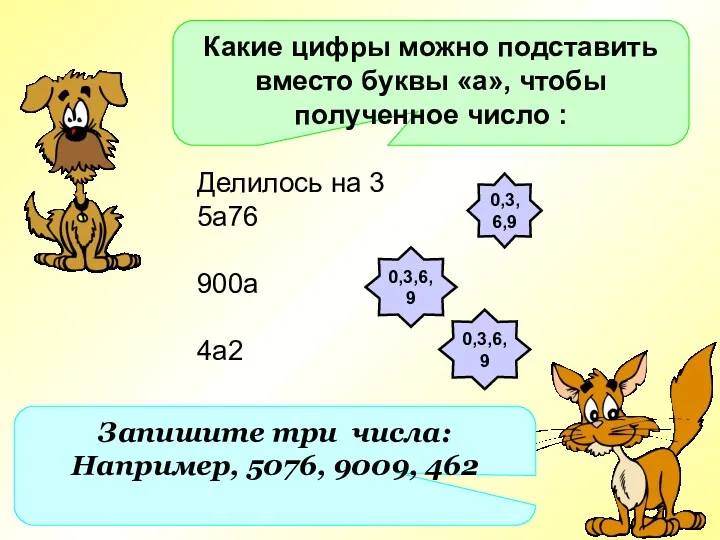 Какие цифры можно подставить вместо буквы «а», чтобы полученное число