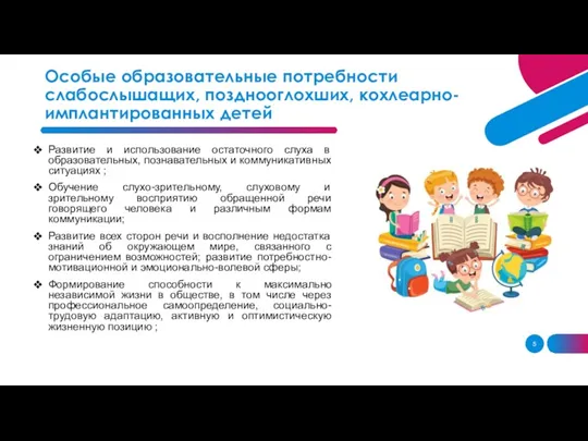 Развитие и использование остаточного слуха в образовательных, познавательных и коммуникативных