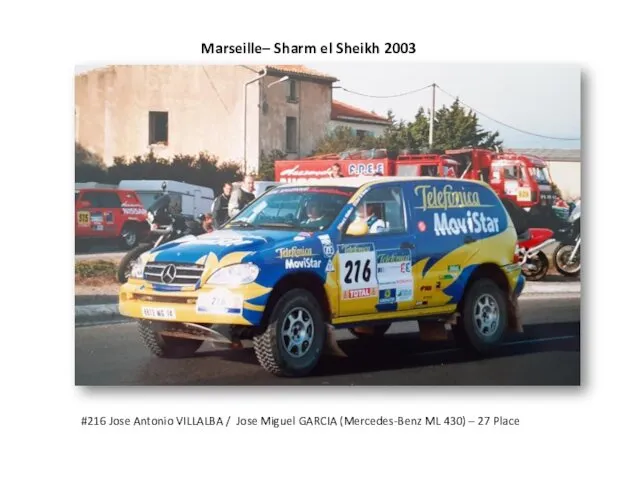 Marseille– Sharm el Sheikh 2003 #216 Jose Antonio VILLALBA /