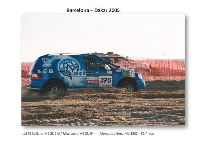 Barcelona – Dakar 2005 #375 Sofiane MEGUENI / Mustapha MEGUENI