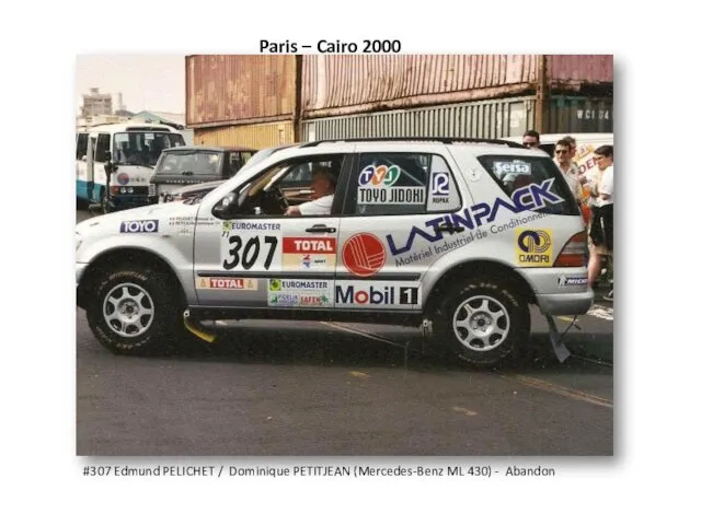 Paris – Cairo 2000 #307 Edmund PELICHET / Dominique PETITJEAN (Mercedes-Benz ML 430) - Abandon
