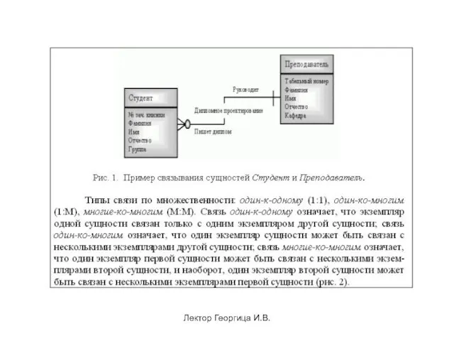 Лектор Георгица И.В.