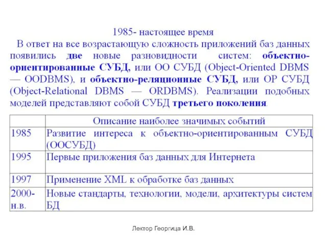 Лектор Георгица И.В.