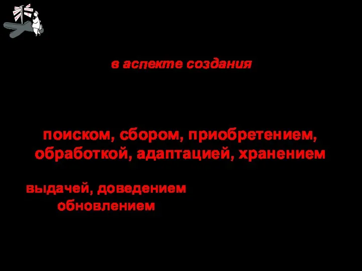 Определение Главной информационной функции (в аспекте создания) Главная информационная функция