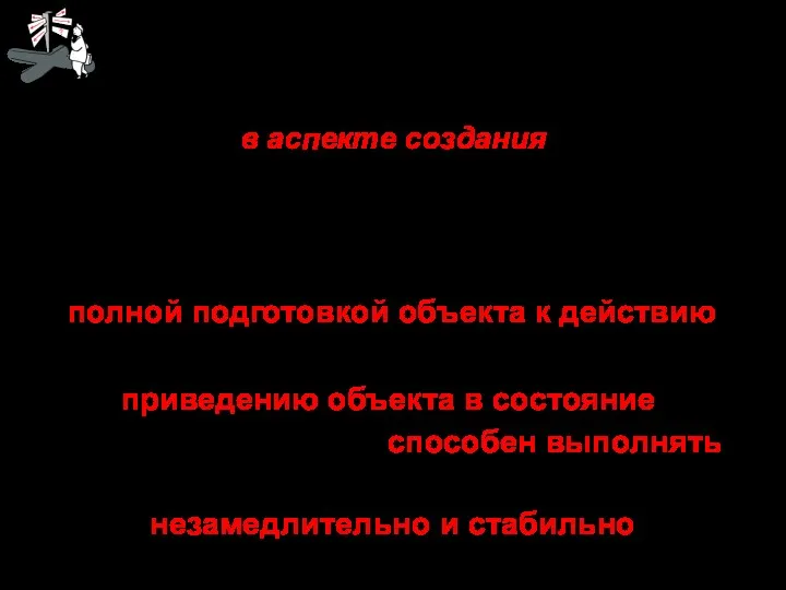 Определение Главной организационной функции (в аспекте создания) Главная организационная функция