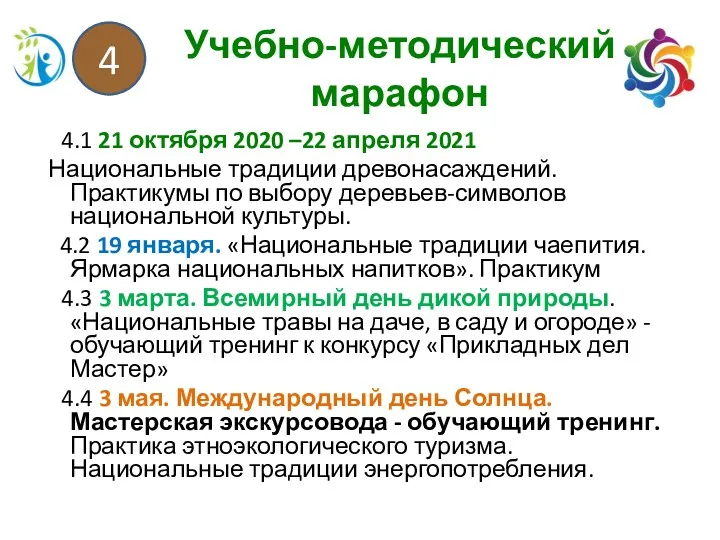 Учебно-методический марафон 4.1 21 октября 2020 –22 апреля 2021 Национальные