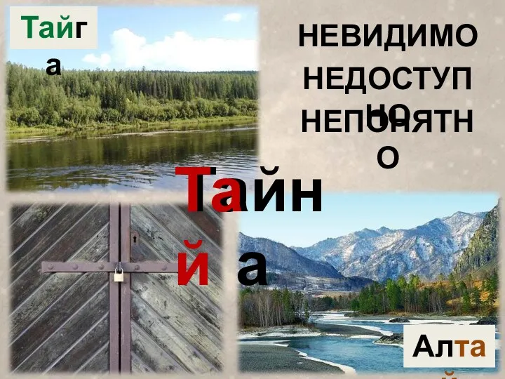 Тайга Алтай НЕВИДИМО НЕДОСТУПНО НЕПОНЯТНО Тайна Тай