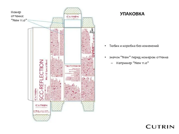 УПАКОВКА Тюбик и коробка без изменений значок ”New” перед номером