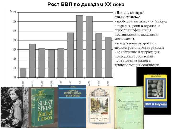 Рост ВВП по декадам ХХ века «Цена, с которой столкнулись»: