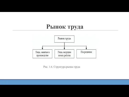 Рынок труда Рис. 1.6. Структура рынка труда