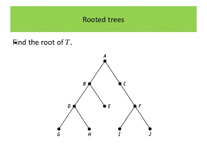 Rooted trees