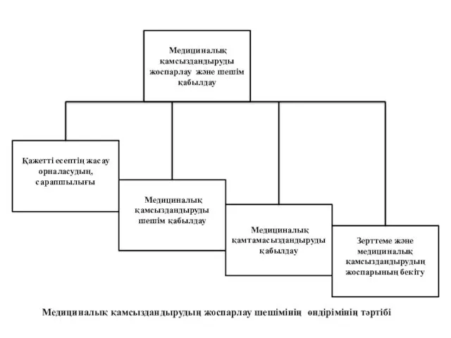 Медициналық қамсыздандыруды жоспарлау және шешім қабылдау Медициналық қамсыздандыруды шешім қабылдау