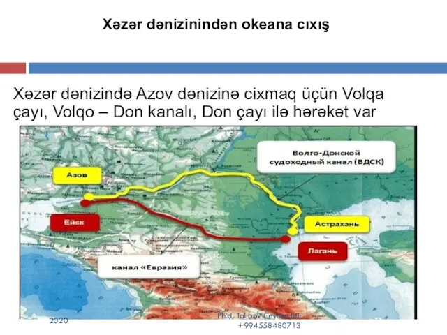 Xəzər dənizinindən okeana cıxış Xəzər dənizində Azov dənizinə cixmaq üçün