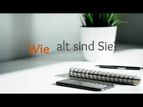 Wie alt sind Sie?