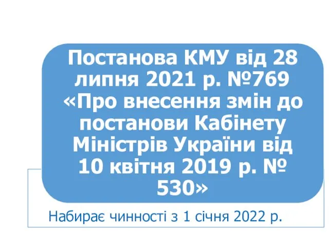 Набирає чинності з 1 січня 2022 р.