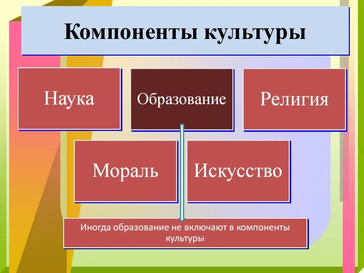 Компоненты культуры