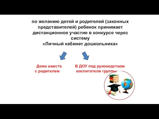 по желанию детей и родителей (законных представителей) ребенок принимает дистанционное