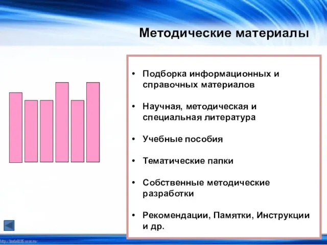 Подборка информационных и справочных материалов Научная, методическая и специальная литература