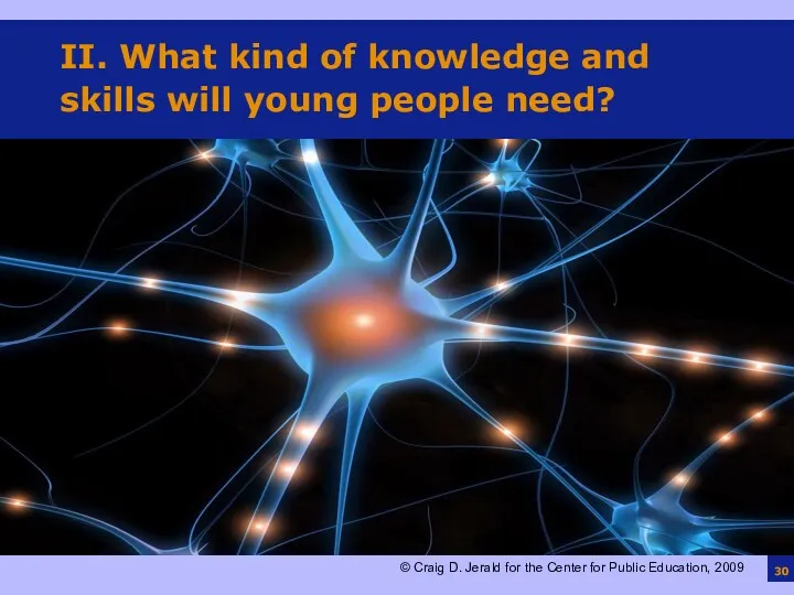 II. What kind of knowledge and skills will young people need?