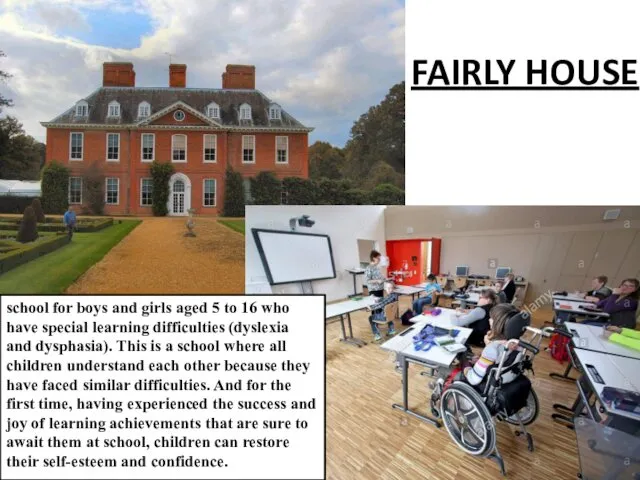 FAIRLY HOUSE school for boys and girls aged 5 to