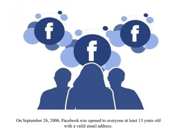 On September 26, 2006, Facebook was opened to everyone at