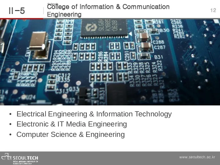 College of Information & Communication Engineering Ⅱ -5 12 Schools Electrical Engineering &