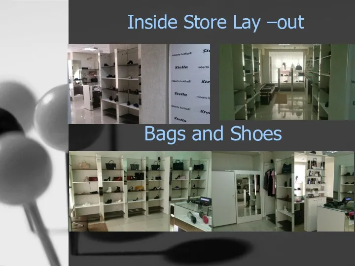 Inside Store Lay –out Bags and Shoes