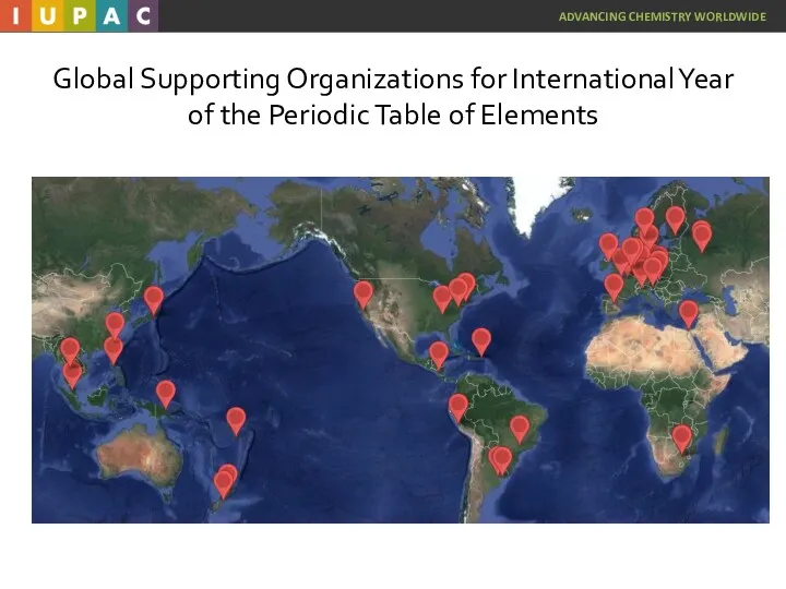 Global Supporting Organizations for International Year of the Periodic Table of Elements