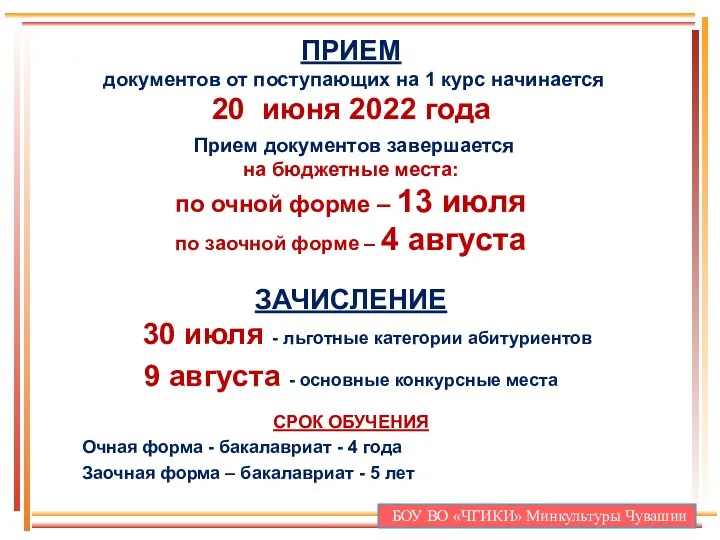 ПРИЕМ документов от поступающих на 1 курс начинается 20 июня 2022 года Прием