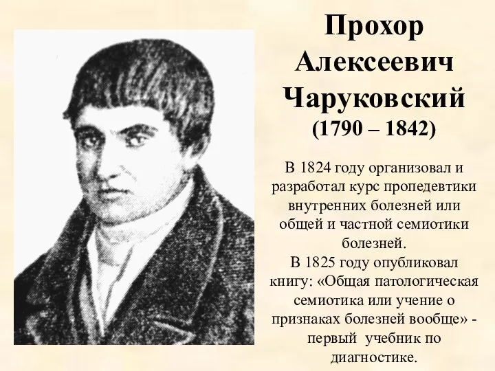 Прохор Алексеевич Чаруковский (1790 – 1842) В 1824 году организовал