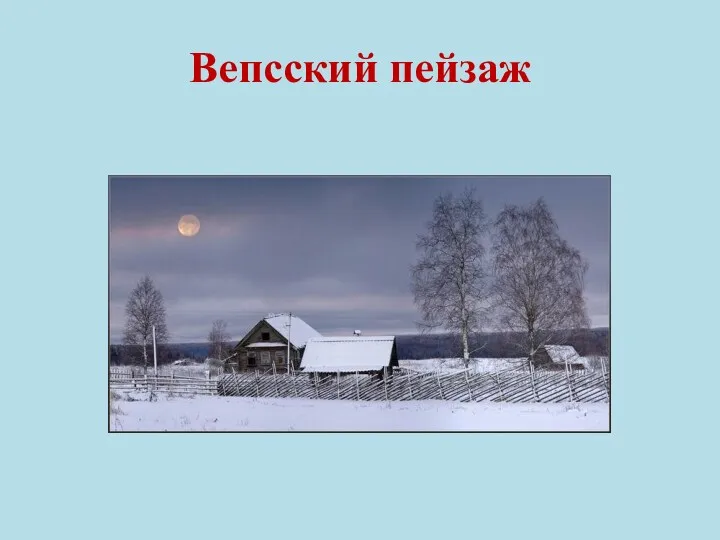 Вепсский пейзаж