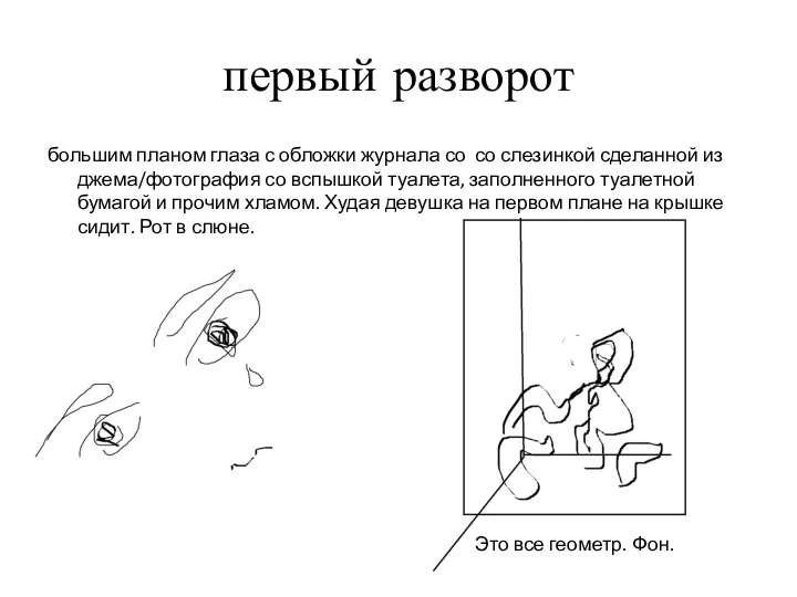 первый разворот большим планом глаза с обложки журнала со со