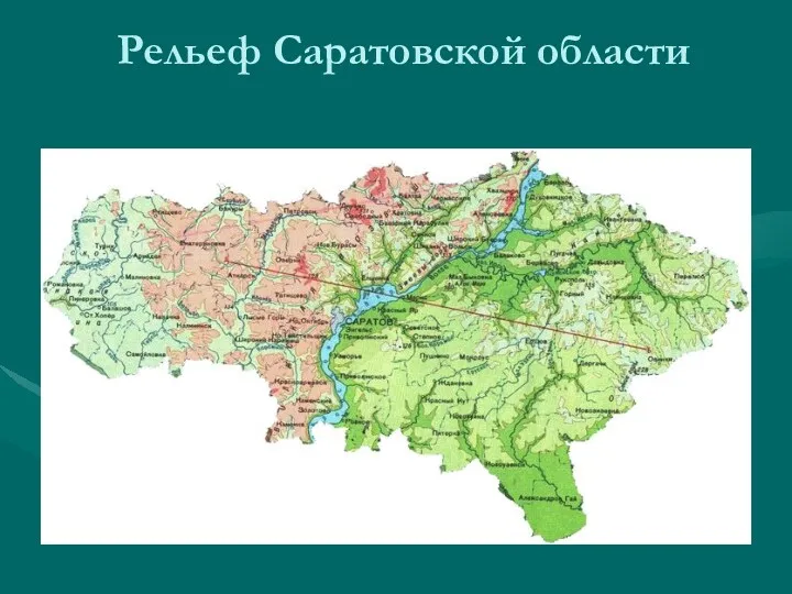 Рельеф Саратовской области