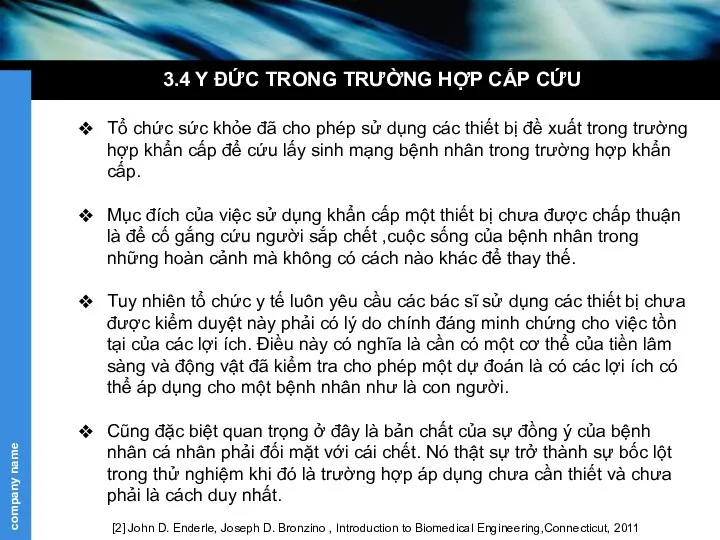 3.4 Y ĐỨC TRONG TRƯỜNG HỢP CẤP CỨU Tổ chức