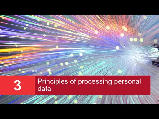 3 Principles of processing personal data