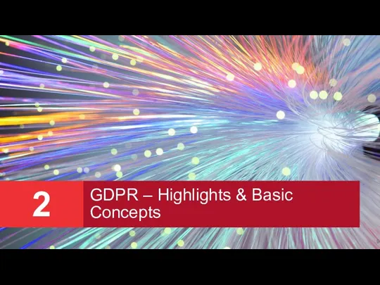 2 GDPR – Highlights & Basic Concepts