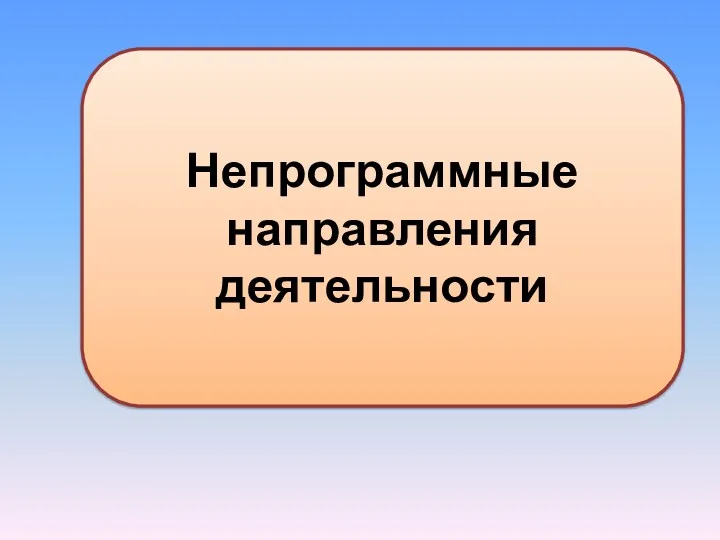 Непрограммные направления деятельности