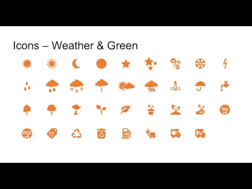 Icons – Weather & Green