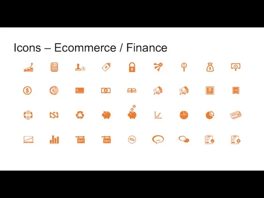 Icons – Ecommerce / Finance