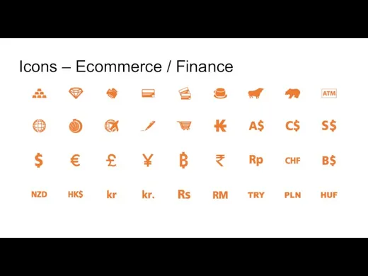 Icons – Ecommerce / Finance