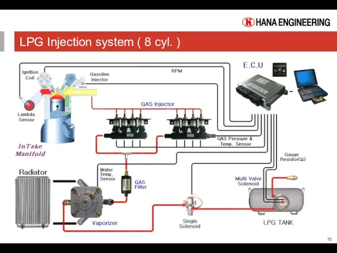 LPG Injection system ( 8 cyl. )