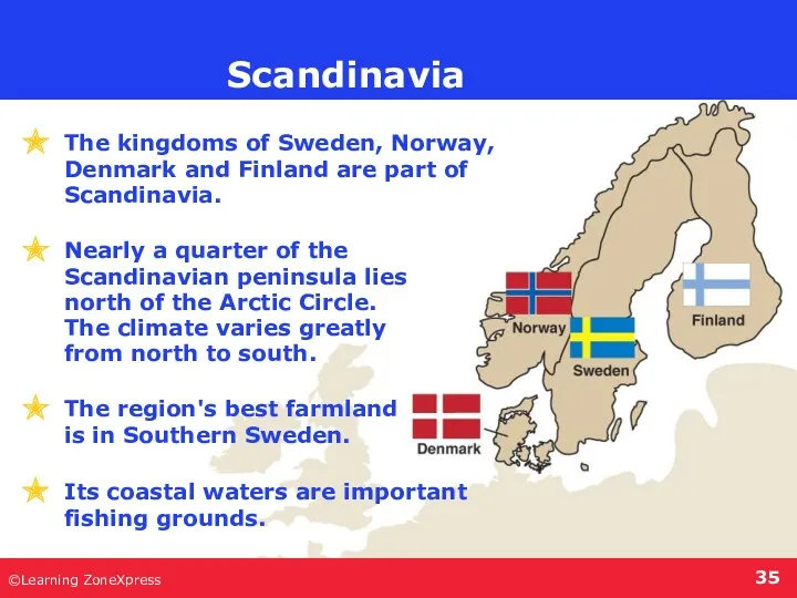 ©Learning ZoneXpress Scandinavia The kingdoms of Sweden, Norway, Denmark and