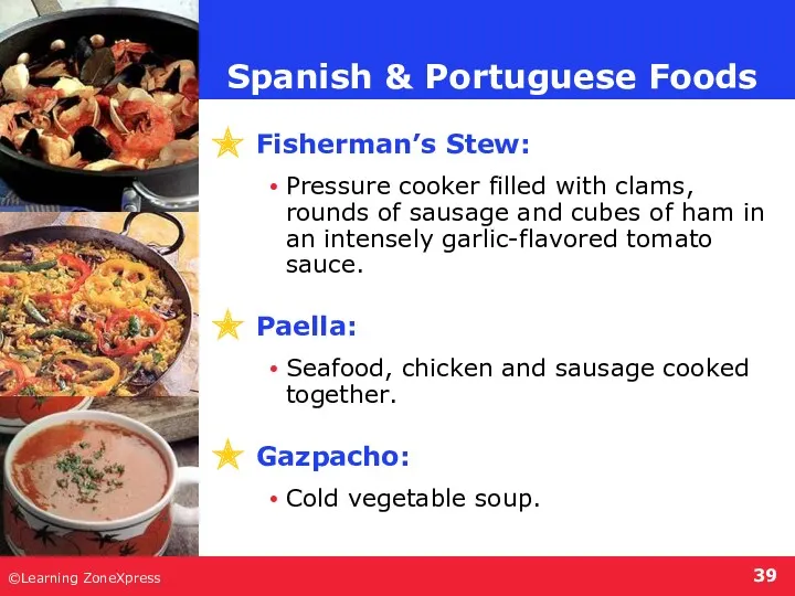 ©Learning ZoneXpress Fisherman’s Stew: Pressure cooker filled with clams, rounds
