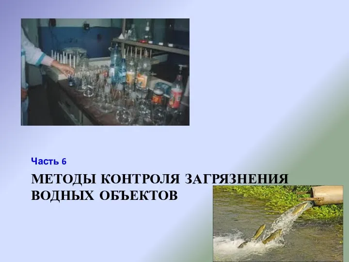 МЕТОДЫ КОНТРОЛЯ ЗАГРЯЗНЕНИЯ ВОДНЫХ ОБЪЕКТОВ Часть 6